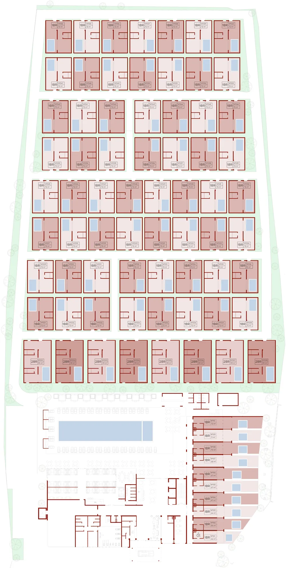 Ramada Nusa Dua — план виллы 51 м²